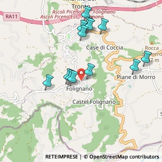 Mappa Via Gianni Torsellini, 63084 Folignano AP, Italia (1.03923)