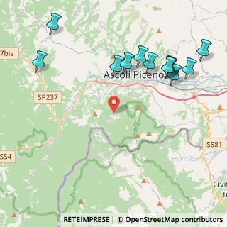 Mappa SP Valle Castellana, 63100 Ascoli Piceno AP, Italia (5.23333)