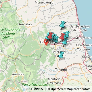 Mappa SP Valle Castellana, 63100 Ascoli Piceno AP, Italia (9.33733)