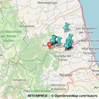 Mappa SP Valle Castellana, 63100 Ascoli Piceno AP, Italia (9.3175)