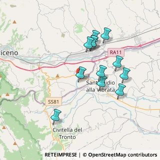 Mappa Via Piano Selva, 63084 Maltignano AP, Italia (3.60167)