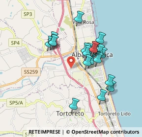 Mappa Via delle Orchidee, 64011 Alba Adriatica TE, Italia (1.653)