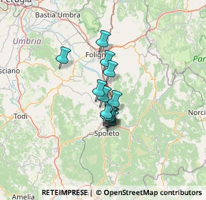 Mappa Via Ponte Basso, 06049 Trevi PG, Italia (8.31385)