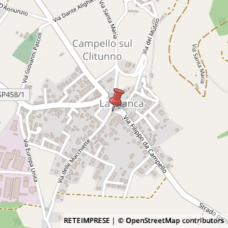 Mappa Piazza Ranieri, 7, 06042 Campello sul Clitunno, Perugia (Umbria)