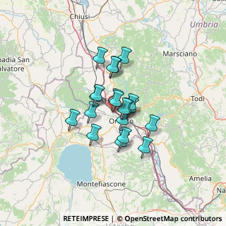 Mappa Via dei Muratori, 05018 Orvieto TR, Italia (8.9795)