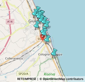 Mappa Strada Statale, 64021 Giulianova TE, Italia (1.54286)