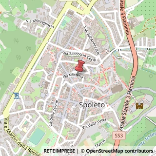 Mappa Via Filitteria, 10/A, 06049 Spoleto, Perugia (Umbria)
