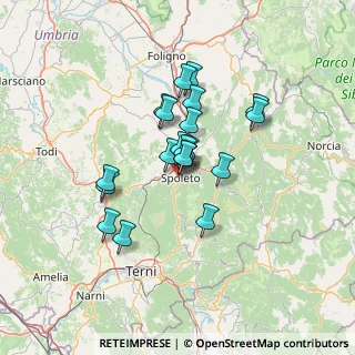 Mappa Via Don Pietro Bonilli, 06049 Spoleto PG, Italia (10.497)