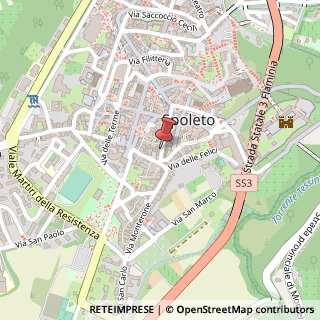 Mappa Via Arco di Druso,  19, 06049 Spoleto, Perugia (Umbria)