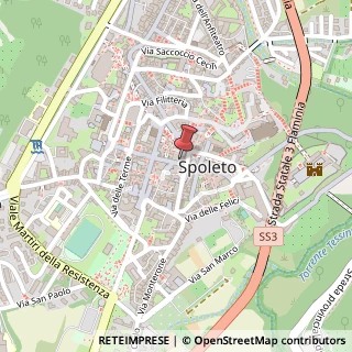 Mappa Via del Mercato, 23, 06049 Spoleto, Perugia (Umbria)