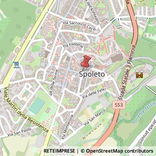 Mappa Via Palazzo dei Duchi, 6, 06049 Spoleto, Perugia (Umbria)