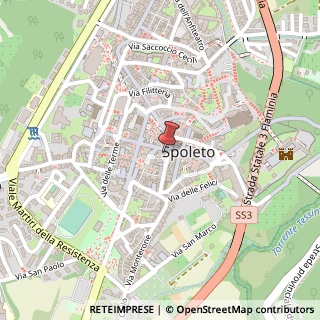 Mappa Piazza Sansi, 5, 06049 Spoleto PG, Italia, 06049 Spoleto, Perugia (Umbria)