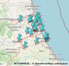 Mappa 64023 Mosciano Sant'Angelo TE, Italia (10.2235)