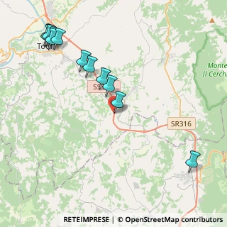 Mappa Ss. E 45 Km. 25+850, 06059 Todi PG, Italia (5.225)