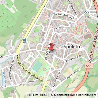 Mappa Via Sant'Agata, 18/a, 06049 Spoleto, Perugia (Umbria)