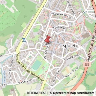 Mappa Piazza Sordini, 6, 06049 Spoleto, Perugia (Umbria)