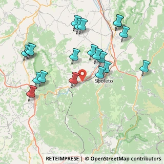 Mappa Via A. Bordiga, 06049 Spoleto PG, Italia (9.273)