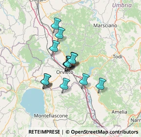 Mappa Via dei Cedri, 05018 Orvieto TR, Italia (9.324)