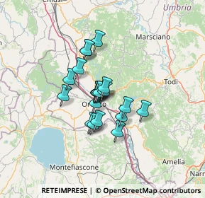 Mappa Via dei Cedri, 05018 Orvieto TR, Italia (8.9745)