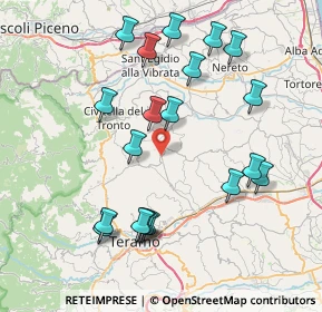 Mappa SP262, 64012 Piancarani TE, Italia (8.6185)