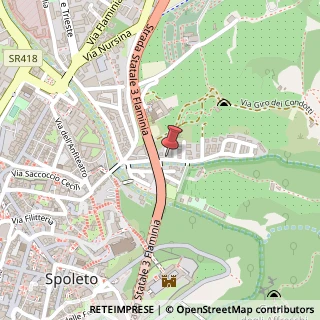 Mappa Via del Tiro a Segno, 1, 06049 Spoleto, Perugia (Umbria)