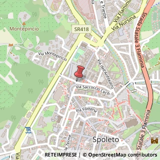 Mappa Via Porta Fuga, 4, 06049 Spoleto, Perugia (Umbria)
