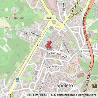 Mappa Via Porta Fuga, 22, 06049 Spoleto, Perugia (Umbria)