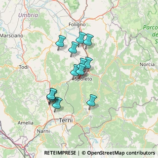 Mappa Via MARIO LAURETI, 06049 Spoleto PG, Italia (11.61769)