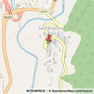 Mappa Piazza Guglielmo Marconi, 1, 06040 Sant'Anatolia di Narco, Perugia (Umbria)