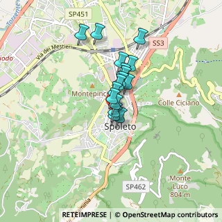 Mappa Via S. Alo, 06049 Spoleto PG, Italia (0.56813)