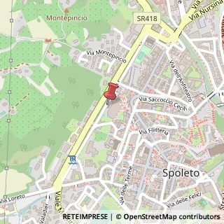 Mappa Via Interna delle Mura, 15, 06049 Spoleto, Perugia (Umbria)