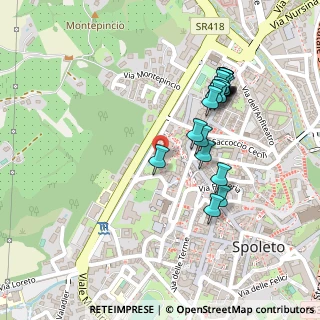 Mappa Via Interna delle Mura, 06049 Spoleto PG, Italia (0.2395)