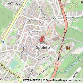 Mappa Via Aurelio Saffi, 8, 06049 Spoleto, Perugia (Umbria)