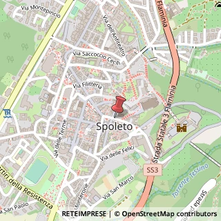 Mappa Via Aurelio Saffi, 13, 06049 Spoleto, Perugia (Umbria)