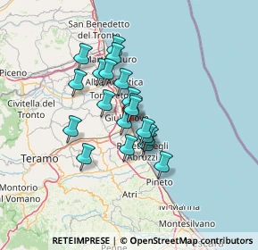 Mappa Via Nazionale Adriatica, 64021 Roseto degli Abruzzi TE, Italia (9.9565)