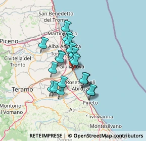 Mappa Via Nazionale Adriatica, 64021 Roseto degli Abruzzi TE, Italia (10.0575)