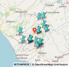 Mappa 97012 Chiaramonte Gulfi RG, Italia (11.4385)