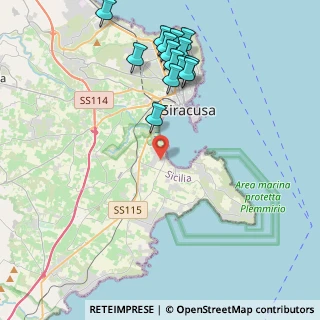 Mappa Via del Pellicano, 96100 Carrozziere SR, Italia (5.28357)