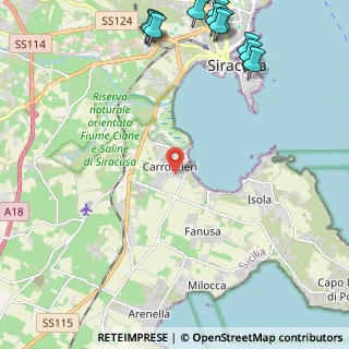 Mappa Via del Pellicano, 96100 Carrozziere SR, Italia (3.84333)