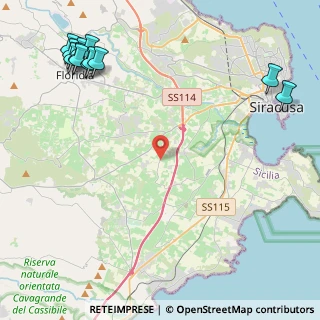 Mappa Strada Magrentino, 96100 Siracusa SR, Italia (7.37667)