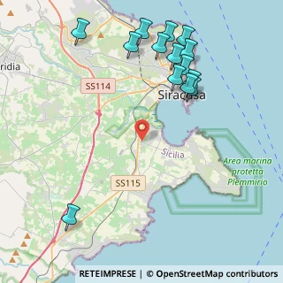 Mappa Traversa Case Abela, 96100 Siracusa SR, Italia (5.69214)