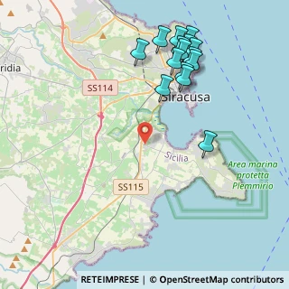 Mappa Traversa Case Abela, 96100 Siracusa SR, Italia (5.29867)