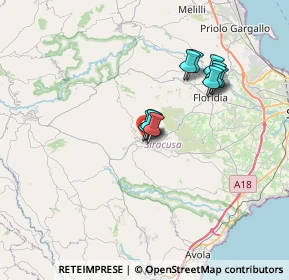 Mappa Via XX Settembre, 96010 Canicattini Bagni SR, Italia (6.18364)