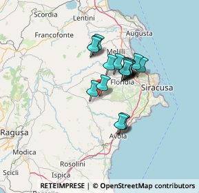 Mappa Via XX Settembre, 96010 Canicattini Bagni SR, Italia (10.9415)