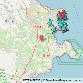 Mappa Traversa Testa Pisima, 96100 Siracusa SR, Italia (5.8225)
