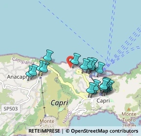 Mappa Via Palazzo a Mare, 80073 Capri NA, Italia (0.9435)