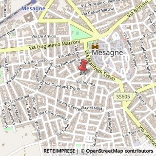 Mappa Via Marino, 10-12, 72023 Mesagne, Brindisi (Puglia)