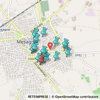 Mappa Via Maja Materdona, 72023 Mesagne BR, Italia (0.361)