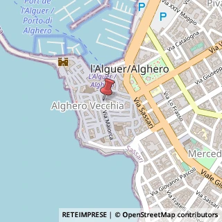 Mappa Via Carlo Alberto, 41, 07041 Alghero, Sassari (Sardegna)
