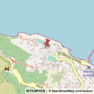 Mappa Via Palazzo a Mare, 11, 80076 Capri, Napoli (Campania)
